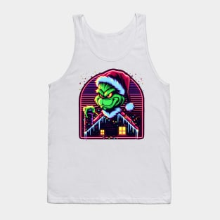 GRINCH CHRISTMAS RETRO 80'S VIBE CHIMNIE Tank Top